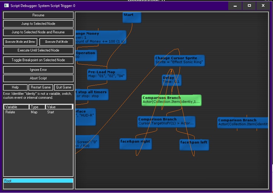 edit scripts/events while testing (in debugger)